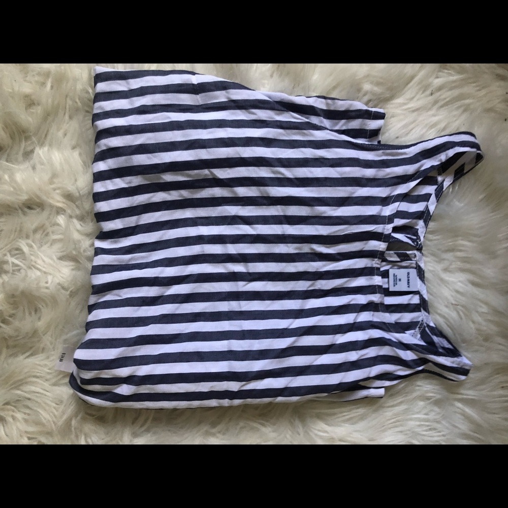 NWT - Grey&White striped tank top